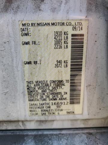 2015 NISSAN ALTIMA 2.5 - 1N4AL3AP7FC166912