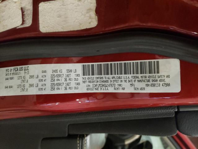 2016 Jeep Cherokee Latitude VIN: 1C4PJMCB4GW147672 Lot: 56412724