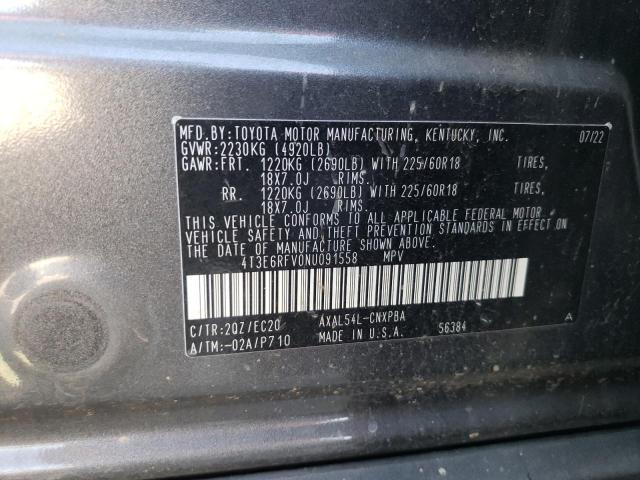 2022 Toyota Rav4 Xse VIN: 4T3E6RFV0NU091558 Lot: 56548434