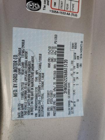 2006 Ford Freestar Sel VIN: 2FMDA522X6BA15120 Lot: 56095744