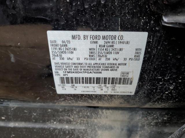 2023 Ford Explorer Xlt VIN: 1FMSK8DH7PGA76006 Lot: 54578424