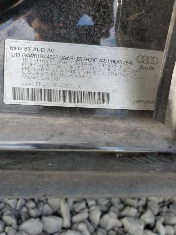 2011 Audi A4 Premium Plus VIN: WAUFFAFL7BA067270 Lot: 53850454