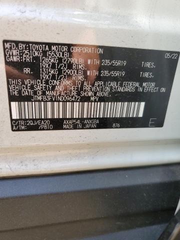 2022 TOYOTA RAV4 PRIME - JTMFB3FV1ND096472