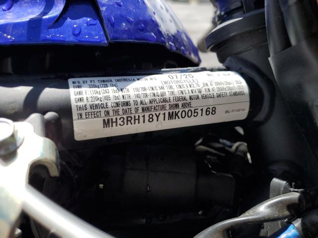 2021 YAMAHA MOTORCYCLE MH3RH18Y1MK005168