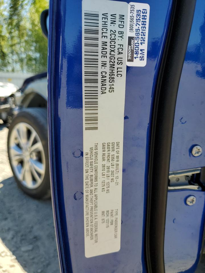 2C3CDXJG2MH685145 2021 Dodge Charger Sxt