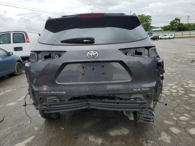 2022 Toyota Highlander Xle VIN: 5TDGZRBH3NS582935 Lot: 53331154