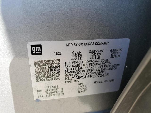 2023 Chevrolet Trailblazer Lt VIN: KL79MPSL6PB072425 Lot: 56153934