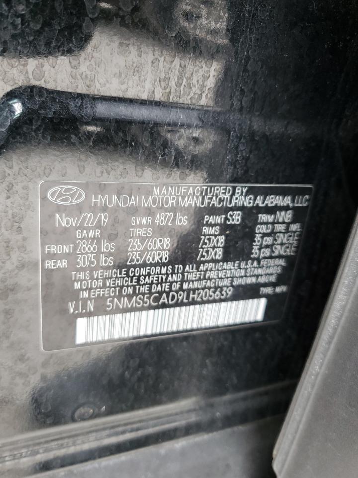 5NMS5CAD9LH205639 2020 Hyundai Santa Fe Limited