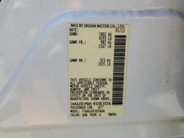 2013 Nissan Leaf S VIN: 1N4AZ0CP6DC408306 Lot: 57042464