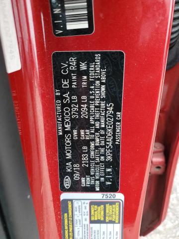 2019 Kia Forte Ex VIN: 3KPF54AD6KE027945 Lot: 54670434