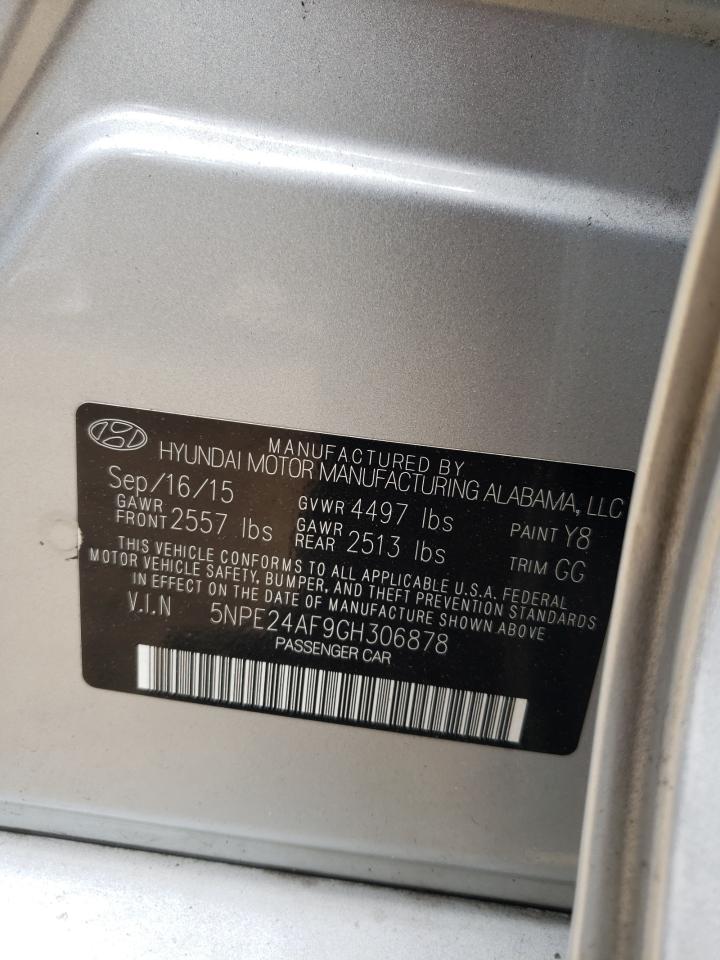 5NPE24AF9GH306878 2016 Hyundai Sonata Se