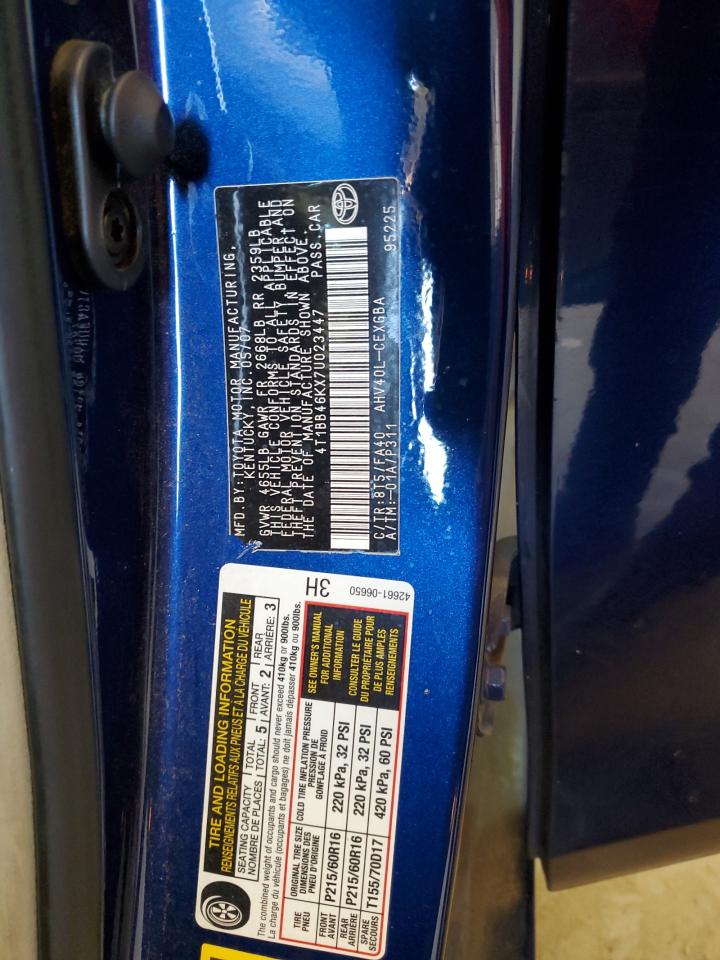 4T1BB46KX7U023447 2007 Toyota Camry Hybrid