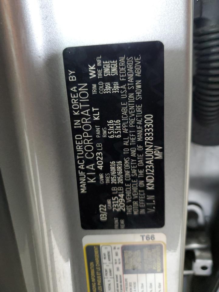 KNDJ23AU0N7833300 2022 Kia Soul Lx