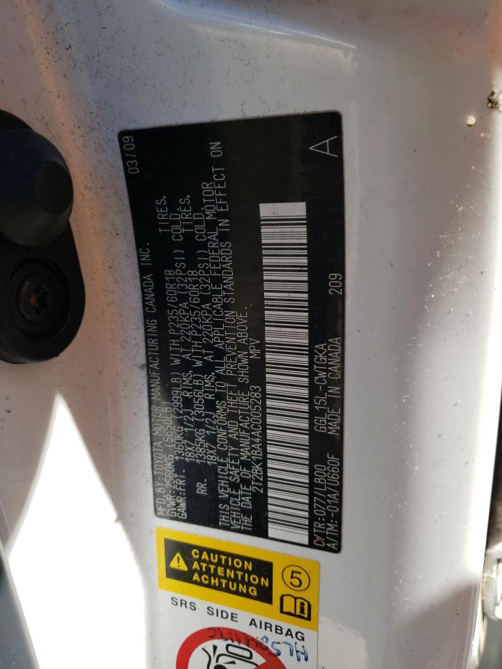 2T2BK1BA4AC005283 2010 Lexus Rx 350