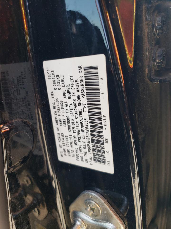 1HGCP3F85CA009056 2012 Honda Accord Exl