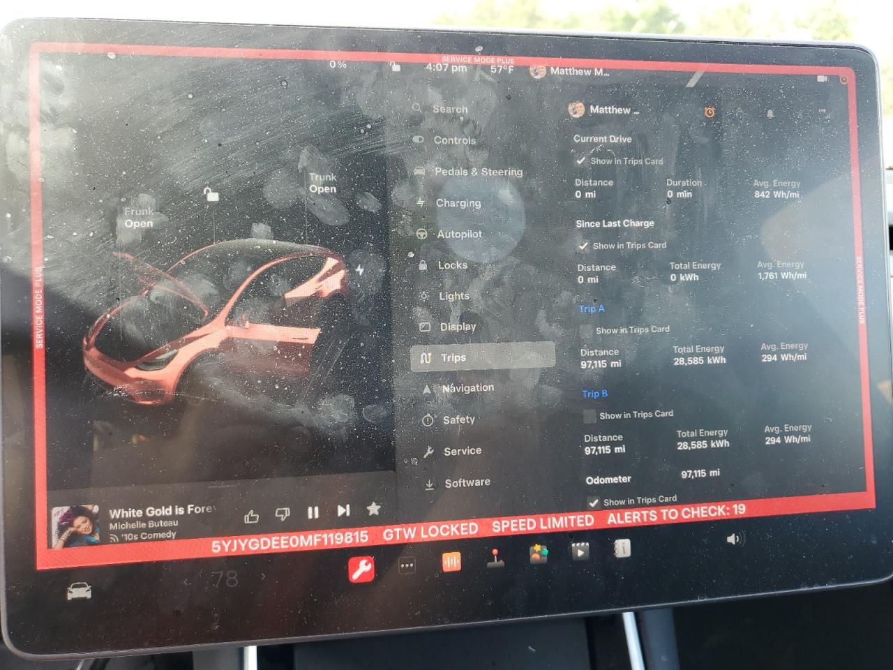 5YJYGDEE0MF119815 2021 Tesla Model Y