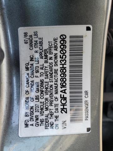 2008 Honda Civic Ex VIN: 2HGFA16898H350990 Lot: 54094164