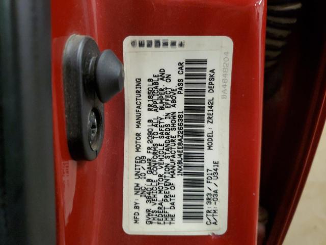 2010 Toyota Corolla Base VIN: 1NXBU4EE8AZ266381 Lot: 56731634