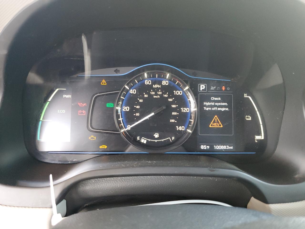 KMHC65LC6HU031056 2017 Hyundai Ioniq Blue