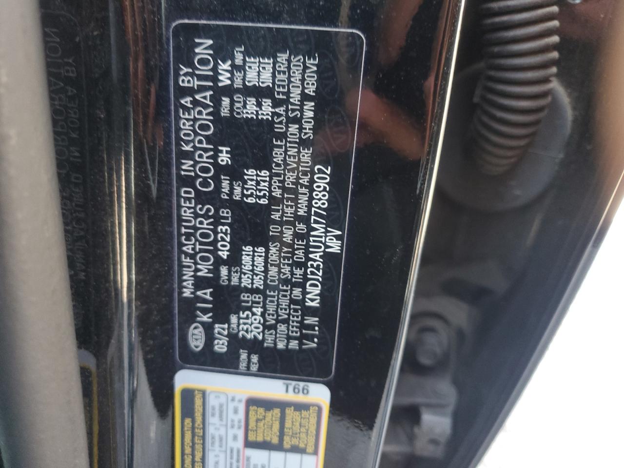 KNDJ23AU1M7788902 2021 Kia Soul Lx