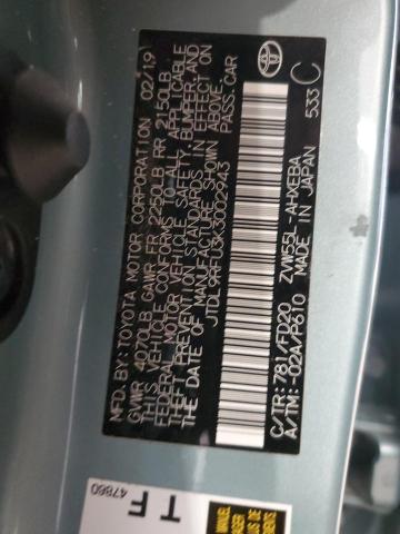 2019 Toyota Prius VIN: JTDL9RFU3K3002943 Lot: 56295274