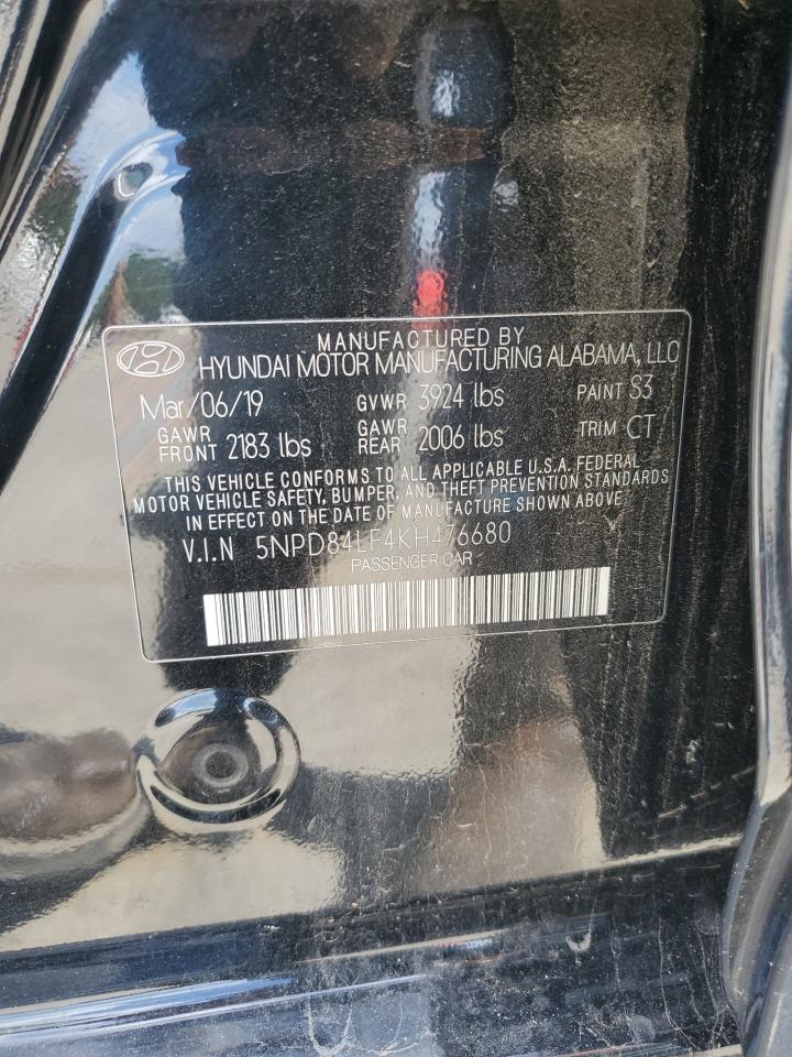 5NPD84LF4KH476680 2019 Hyundai Elantra Sel