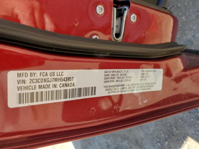 2021 DODGE CHARGER SC - 2C3CDXGJ7MH543957