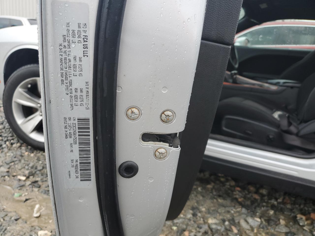 2C3CDZAG6KH752399 2019 Dodge Challenger Sxt