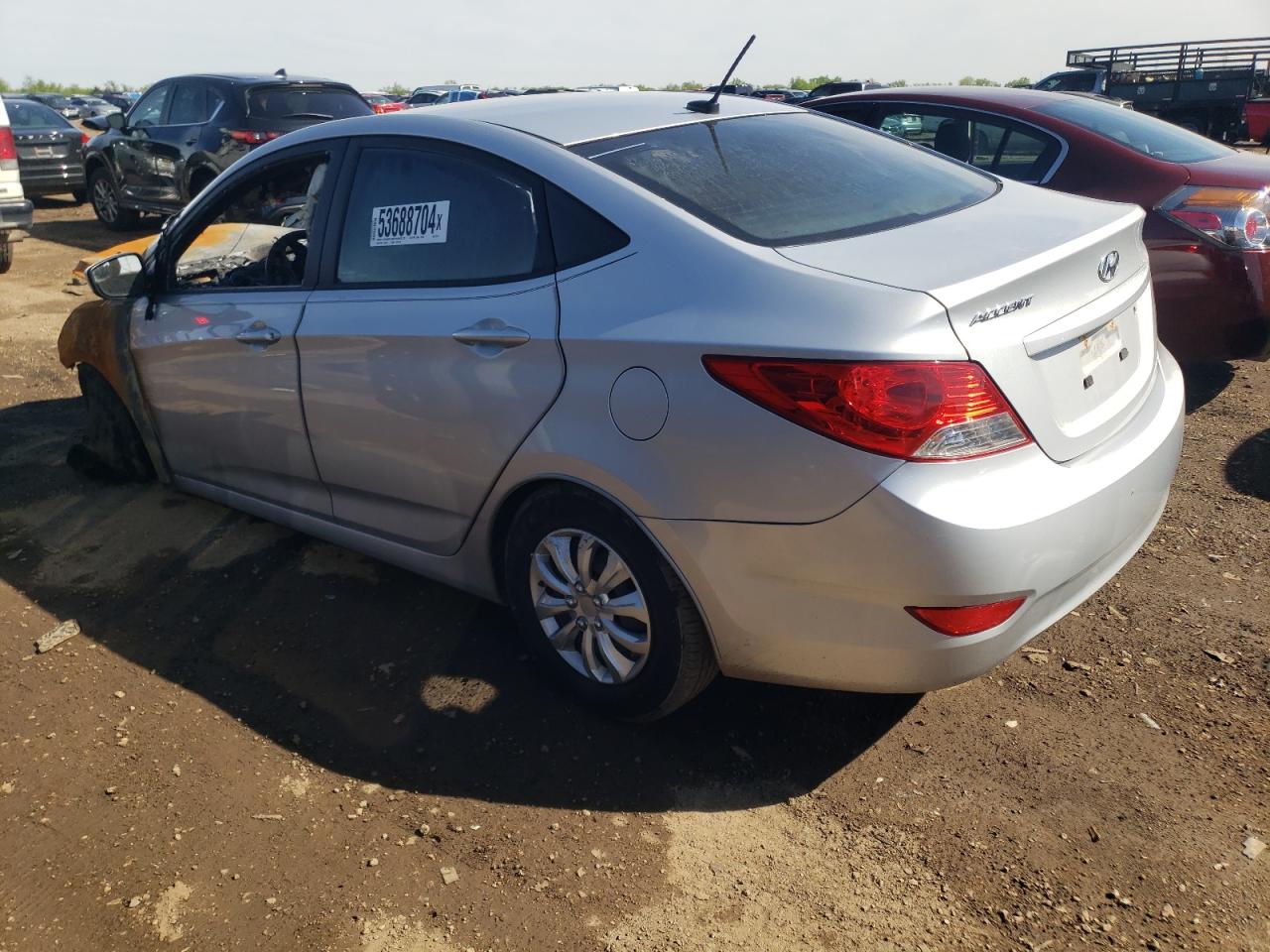 Lot #2558814903 2014 HYUNDAI ACCENT GLS