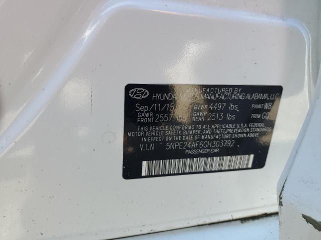 5NPE24AF6GH303792 2016 HYUNDAI SONATA - Image 12