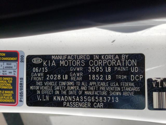 2016 KIA RIO EX - KNADN5A35G6583713