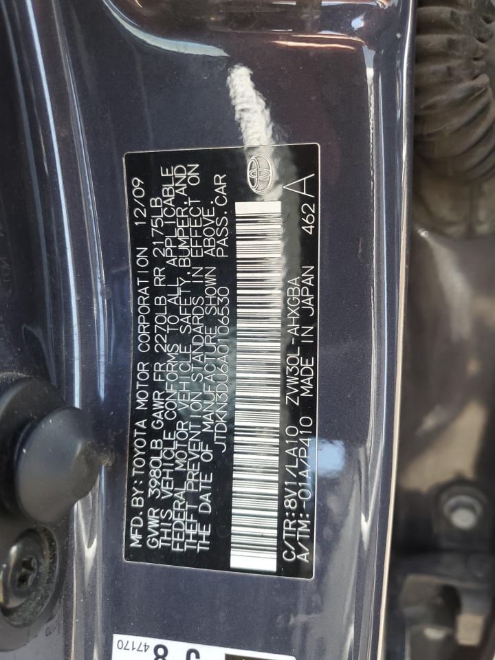 JTDKN3DU6A0106530 2010 Toyota Prius