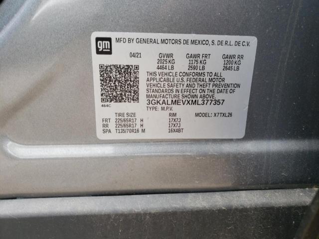 2021 GMC Terrain Sle VIN: 3GKALMEVXML377357 Lot: 56252124