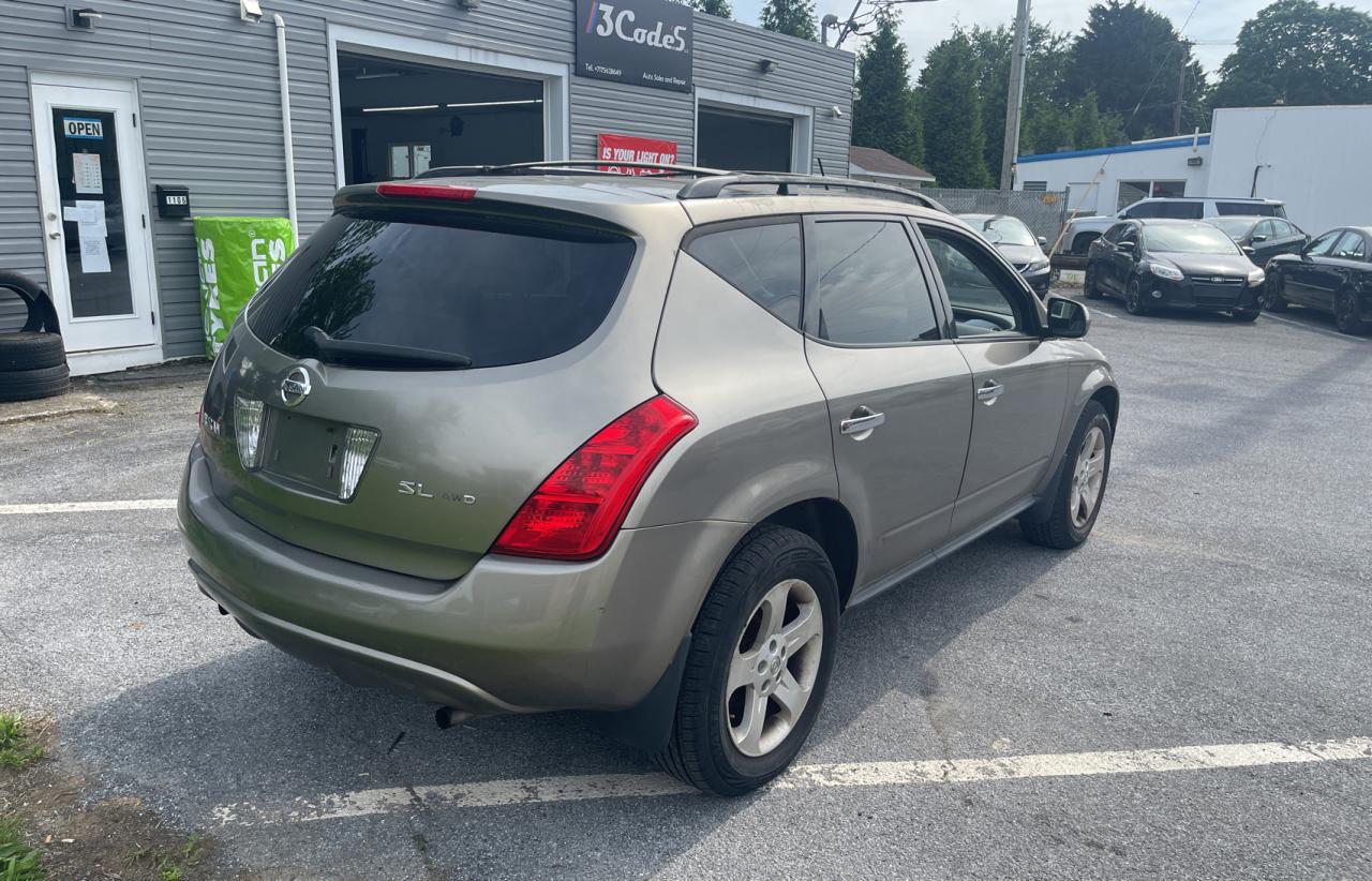 JN8AZ08W24W324836 2004 Nissan Murano Sl