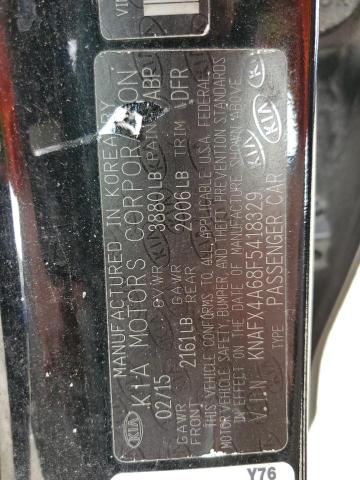 2015 Kia Forte Lx VIN: KNAFX4A68F5418329 Lot: 54371224