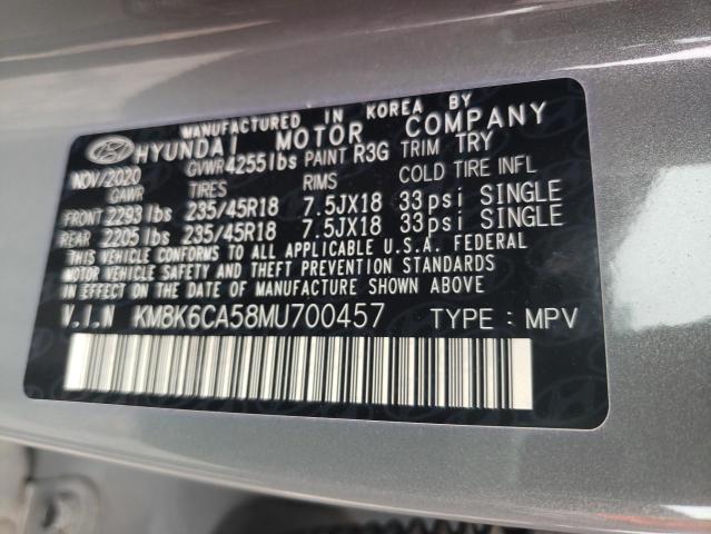 2021 HYUNDAI KONA NIGHT - KM8K6CA58MU700457