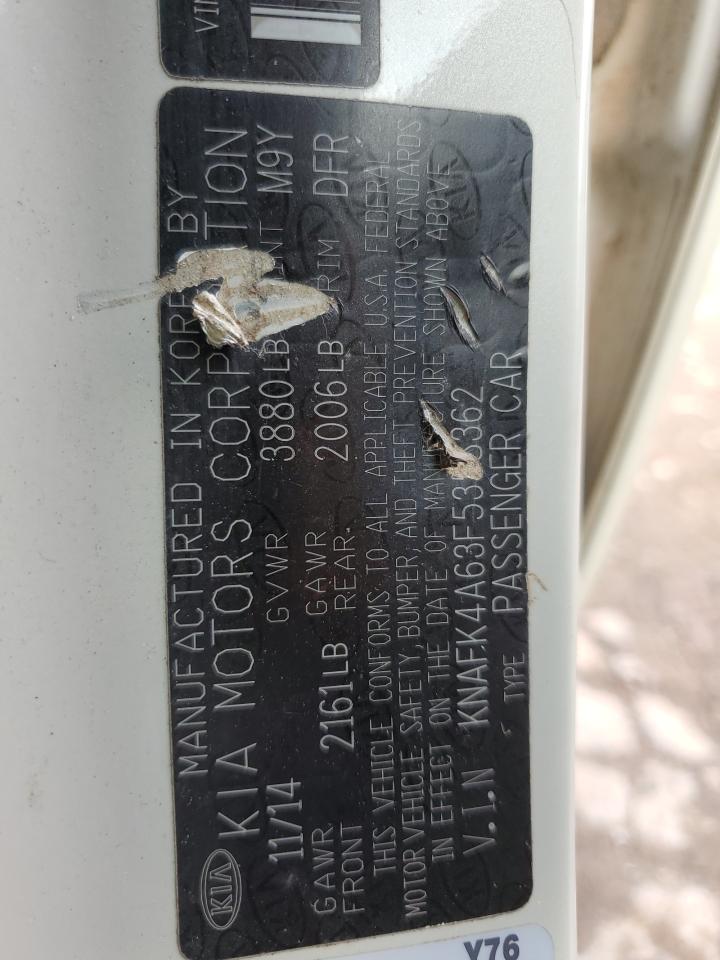 KNAFK4A63F5358362 2015 Kia Forte Lx