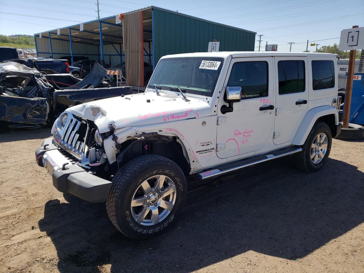 1C4HJWEG2HL525502 2017 Jeep Wrangler Unlimited Sahara