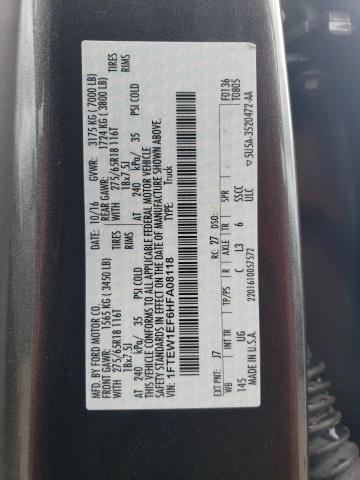 2017 Ford F150 Supercrew VIN: 1FTEW1EF6HFA08118 Lot: 53277834