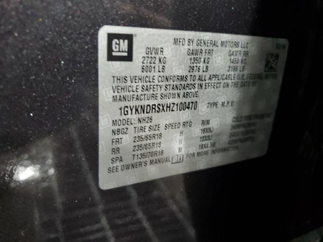 2017 Cadillac Xt5 Luxury VIN: 1GYKNDRSXHZ100470 Lot: 55081014