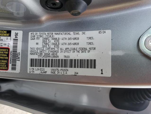 2024 Toyota Tundra Crewmax Sr VIN: 5TFLA5DB9RX180604 Lot: 53526654