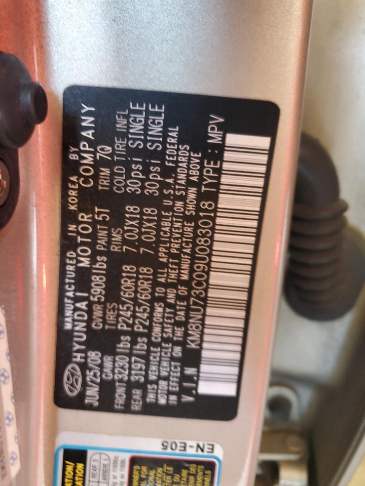 KM8NU73C09U083018 2009 Hyundai Veracruz Gls