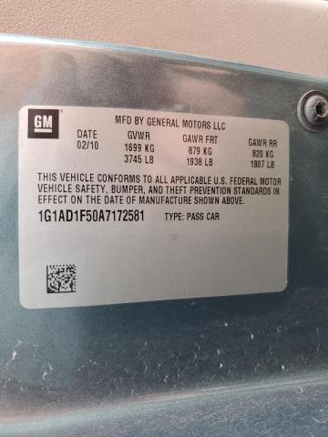 1G1AD1F50A7172581 2010 Chevrolet Cobalt 1Lt