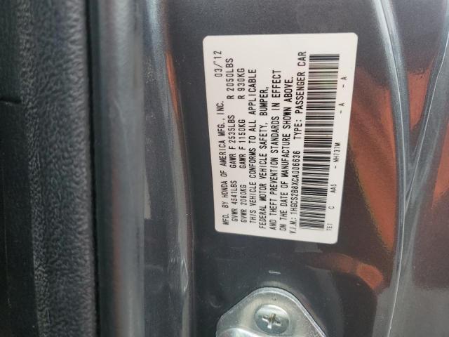2012 Honda Accord Exl VIN: 1HGCS2B8XCA006636 Lot: 55228744