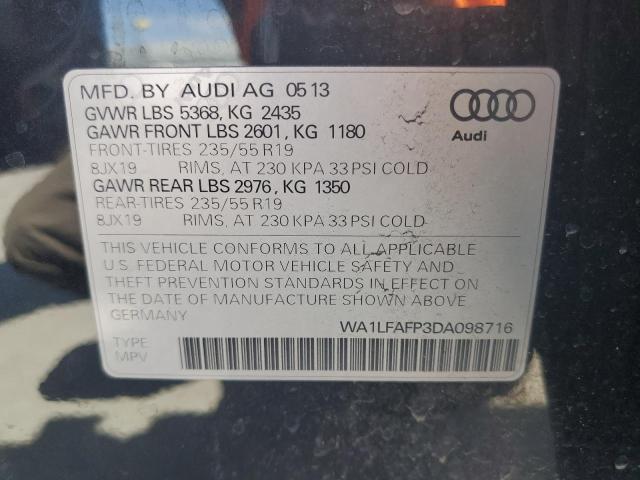 VIN WA1LFAFP3DA098716 2013 Audi Q5, Premium Plus no.13