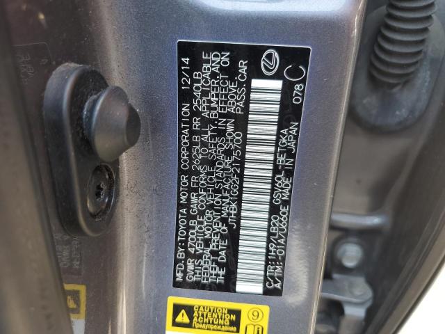 2015 Lexus Es 350 VIN: JTHBK1GG2F2175700 Lot: 55968584