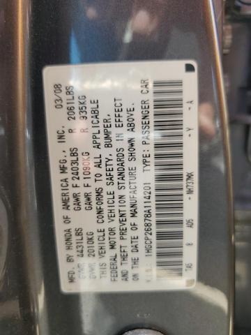 2008 Honda Accord Exl VIN: 1HGCP26878A114201 Lot: 56488084