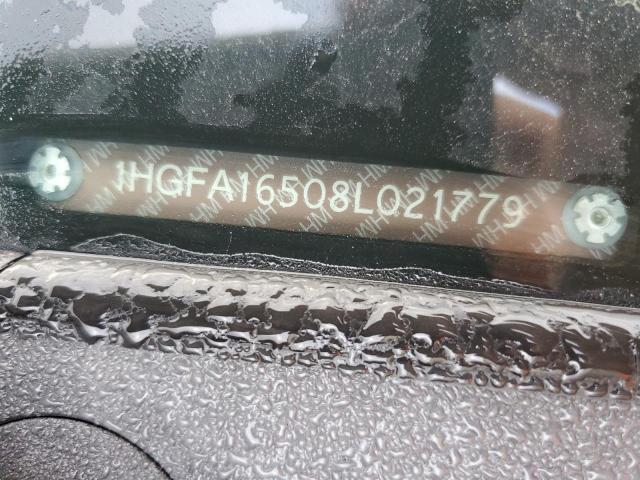 2008 Honda Civic Lx VIN: 1HGFA16508L021779 Lot: 53115754