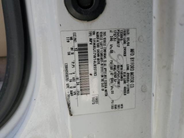 2004 Ford Expedition Eddie Bauer VIN: 1FMRU17W14LB55183 Lot: 56485304