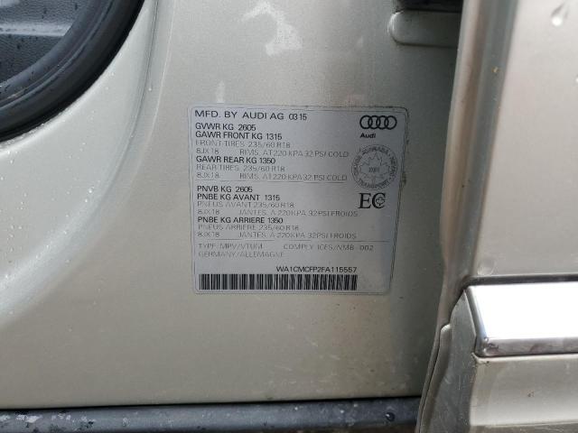 2015 AUDI Q5 TDI PRE WA1CMCFP2FA115557